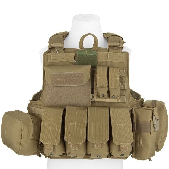 Flyye Gilet tactique Force Recon avec poches ver. Mar kaki