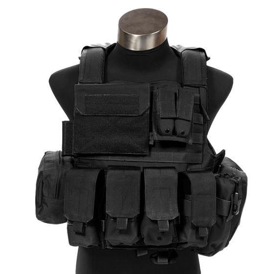 Flyye Gilet tactique Force Recon avec poches ver. Land noir