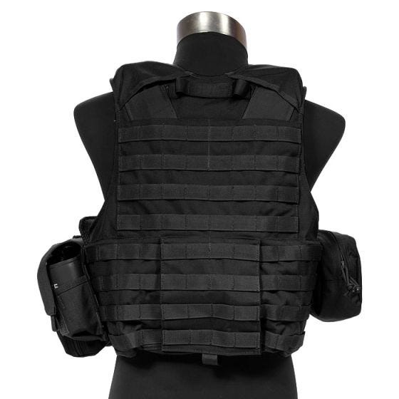Flyye Gilet tactique Force Recon avec poches ver. Land noir