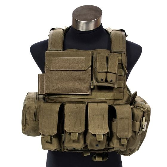 Flyye Gilet tactique Force Recon avec poches ver. Land Coyote Brown