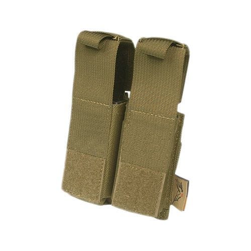 Flyye Porte-chargeur double de pistolet .45 MOLLE Coyote Brown