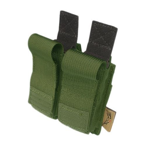 Flyye Porte-chargeur double de pistolet .45 MOLLE Olive Drab