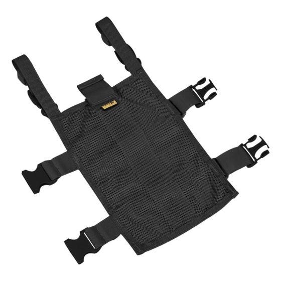 Flyye Plateforme de cuisse rectangulaire MOLLE noire