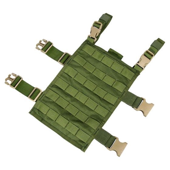 Flyye Plateforme de cuisse rectangulaire MOLLE Olive Drab