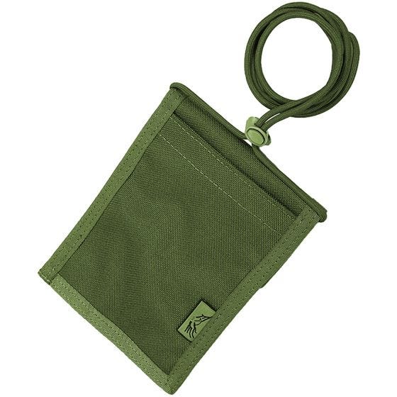 Flyye Portefeuille pour carte d'identité à mettre autour du cou Olive Drab