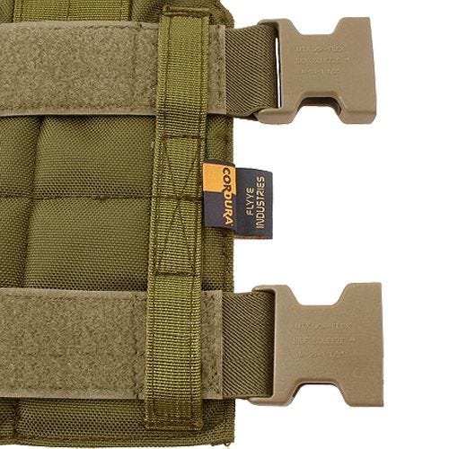 Flyye Plateforme de cuisse MOLLE Style Coyote Brown
