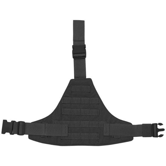 Flyye Plateforme de cuisse triangulaire MOLLE noire