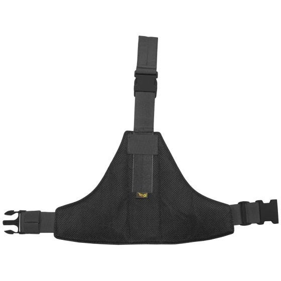 Flyye Plateforme de cuisse triangulaire MOLLE noire