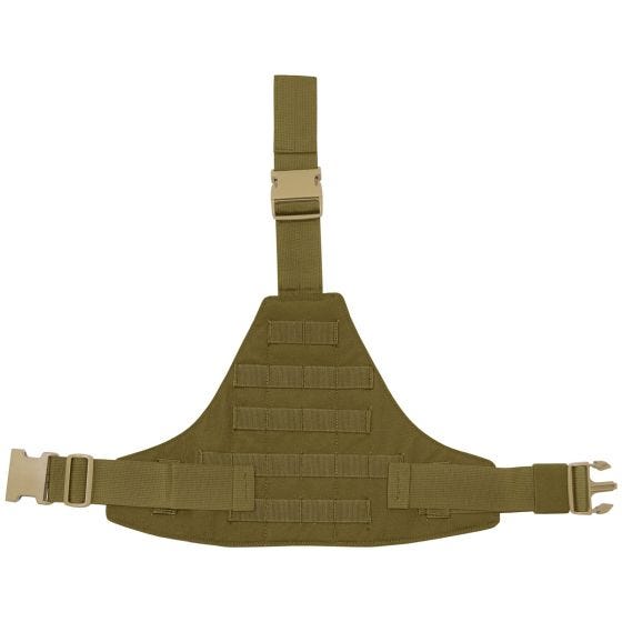 Flyye Plateforme de cuisse triangulaire MOLLE Coyote Brown