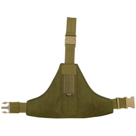 Flyye Plateforme de cuisse triangulaire MOLLE Coyote Brown
