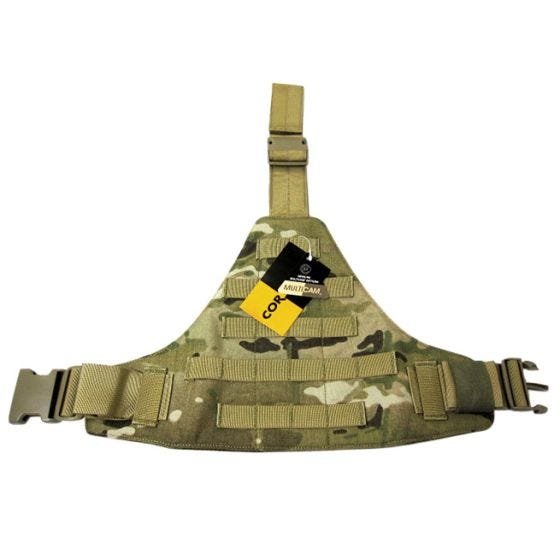 Flyye Plateforme de cuisse triangulaire MOLLE MultiCam