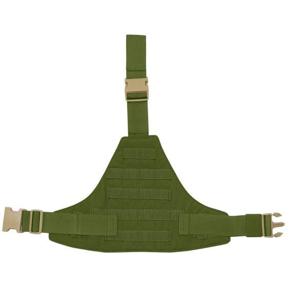 Flyye Plateforme de cuisse triangulaire MOLLE Olive Drab