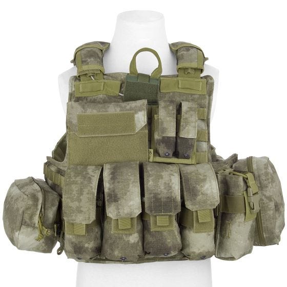 Flyye Gilet tactique Force Recon avec poches ver. Mar A-TACS AU