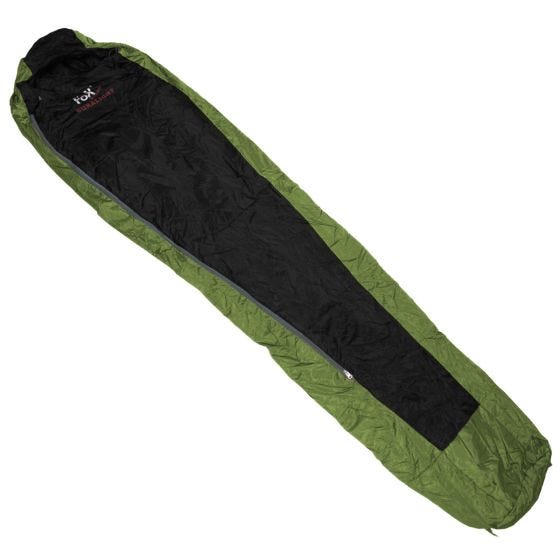 Fox Outdoor Sac de couchage Duralight OD Green/noir
