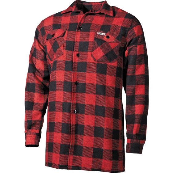 Fox Outdoor Chemise bûcheron à carreaux rouge/noire