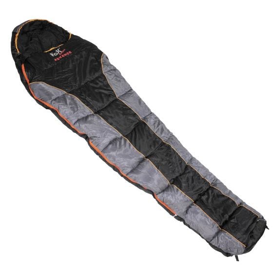 Fox Outdoor Sac de couchage sarcophage Advance noir/gris