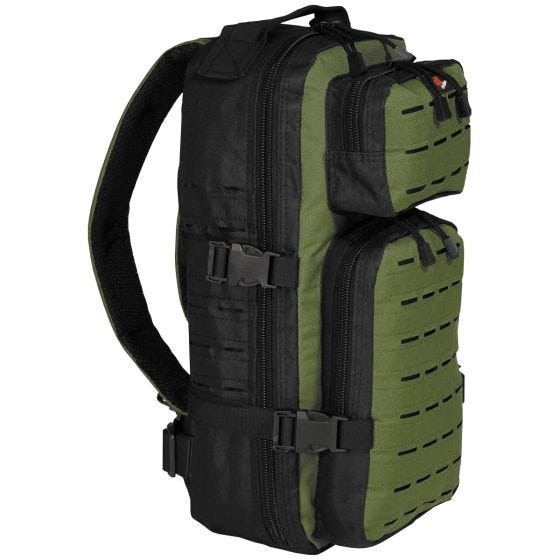 Fox Outdoor Sac à dos Assault-Travel noir/OD Green