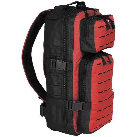 Fox Outdoor Sac à dos Assault-Travel noir/rouge