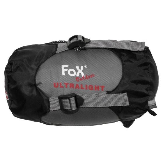 Fox Outdoor Sac de couchage Ultralight noir/gris