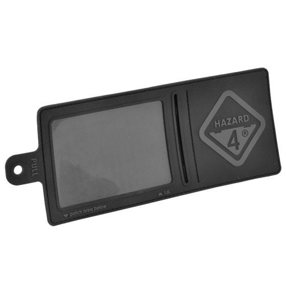 Hazard 4 Grand porte-carte d'identité 3D à auto-agrippante noir