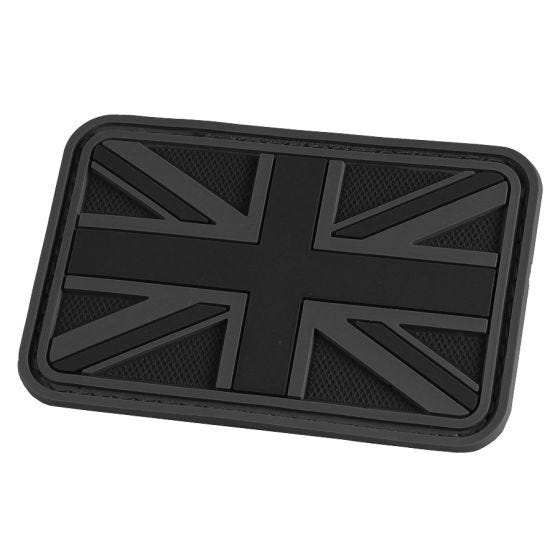 Hazard 4 Écusson 3D drapeau du Royaume-Uni noir
