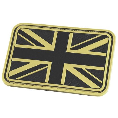 Hazard 4 Écusson 3D drapeau du Royaume-Uni Glow in the Dark