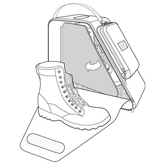 Hazard 4 Sac à chaussures Boot Bunker noir