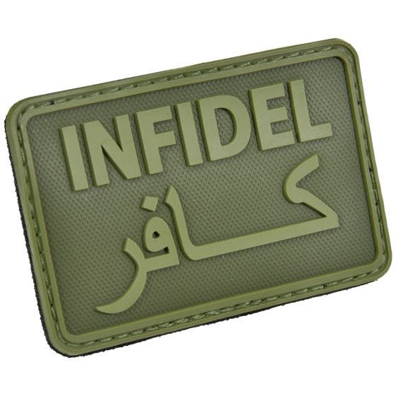 Écusson de blague Hazard 4 Infidel Morale OD Vert