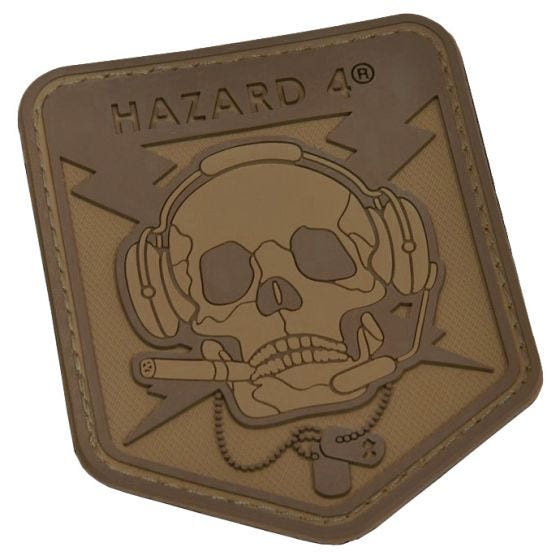Hazard 4 Écusson 3D à tête de mort Coyote