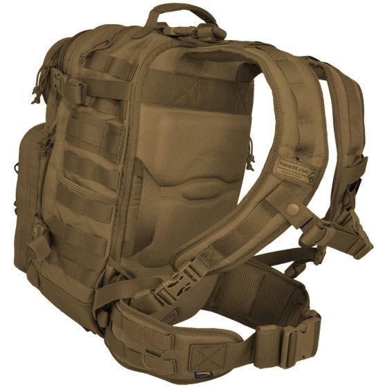 Hazard 4 Sac à dos avec étui rigide thermoformé pour lunettes Patrol Coyote
