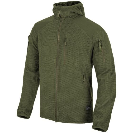 Helikon Sweatshirt à capuche en polaire Alpha Olive Green