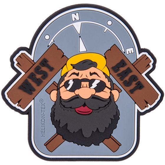 Helikon Écusson Beardman Outback gris