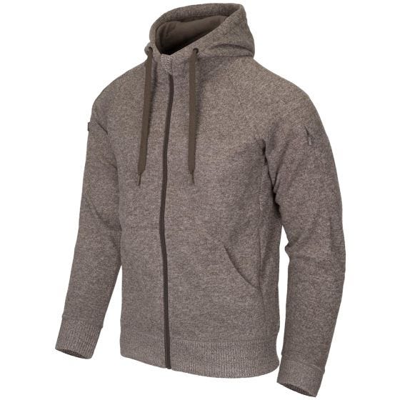 Helikon Sweatshirt à capuche tactique Covert à fermeture Éclair Melange Light Tan