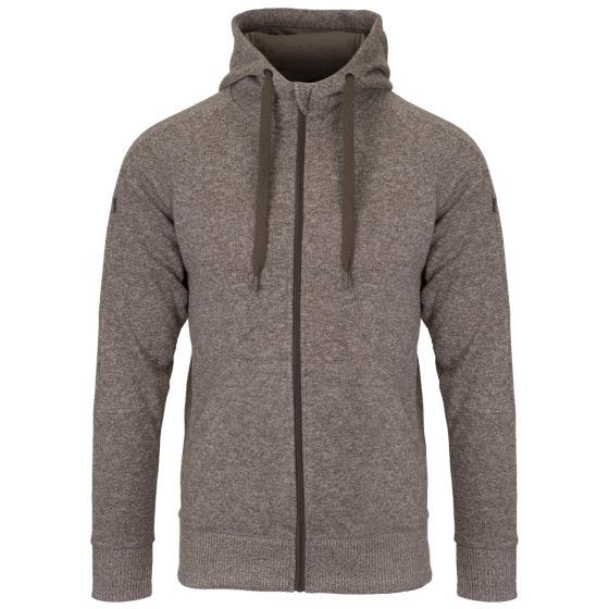 Helikon Sweatshirt à capuche tactique Covert à fermeture Éclair Melange Light Tan