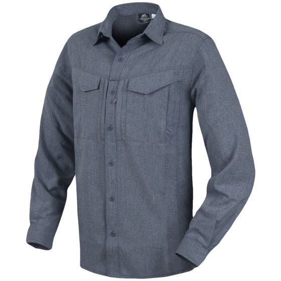 Helikon Chemise Defender Mk2 Gentleman à manches longues chinée noir-gris