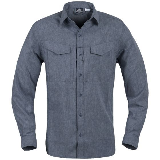 Helikon Chemise Defender Mk2 Gentleman à manches longues chinée noir-gris