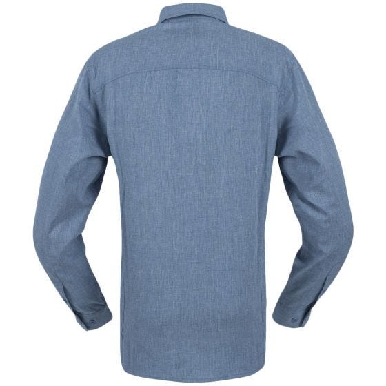 Helikon Chemise Defender Mk2 Gentleman à manches longues chinée bleue