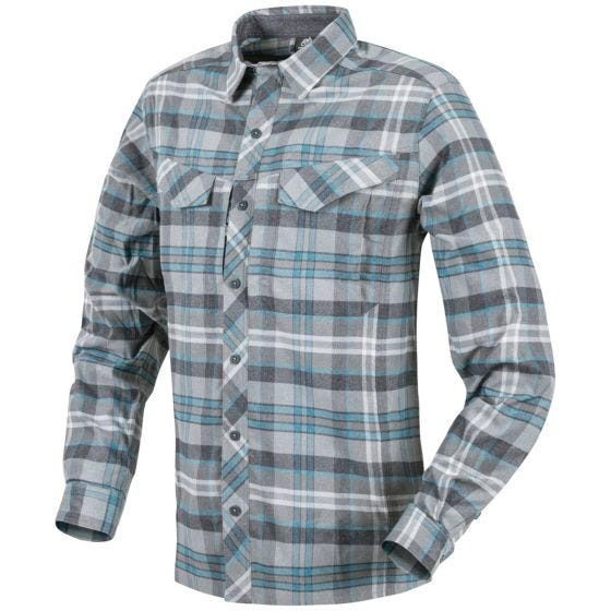 Helikon Chemise Defender Mk2 Pilgrim à manches longues et carreaux bleus