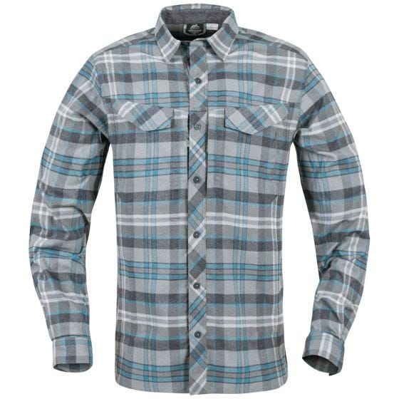 Helikon Chemise Defender Mk2 Pilgrim à manches longues et carreaux bleus