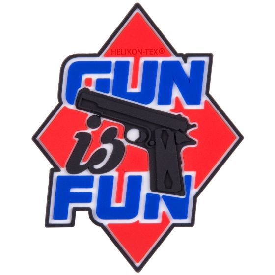Helikon Écusson Gun is Fun rouge