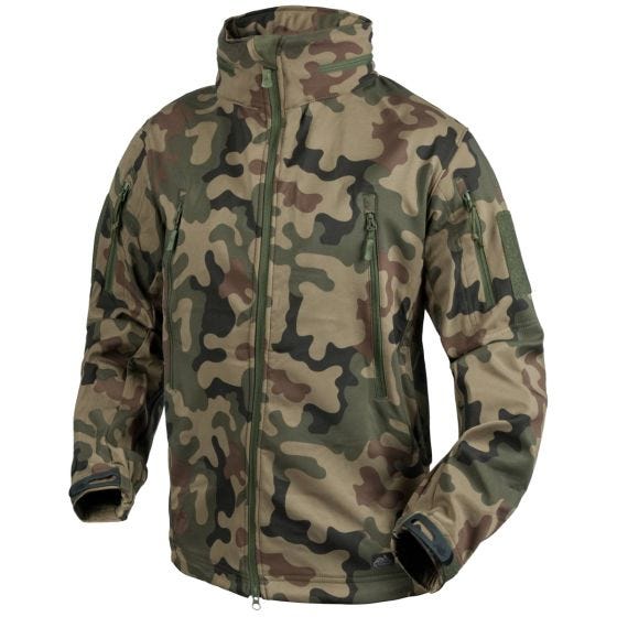 Helikon Veste softshell Gunfighter PL Woodland