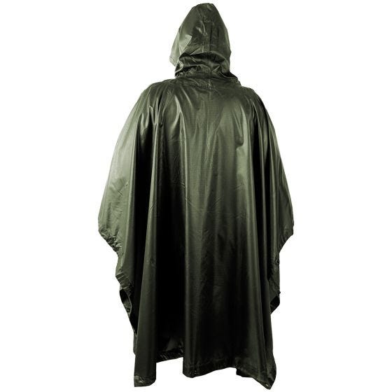 Helikon Poncho en Ripstop imperméable vert olive