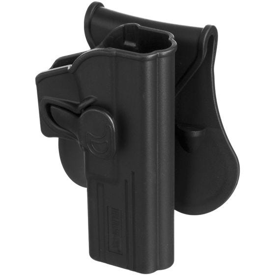 Helikon Holster pour Glock 17 avec bouton déclencheur/plaque de fixation noir