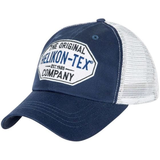 Helikon Casquette Trucker à logo Twill bleu