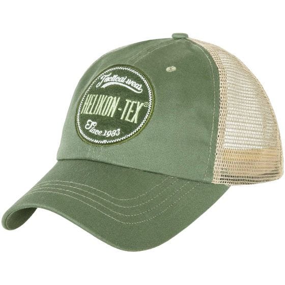 Helikon Casquette Trucker à logo Twill vert
