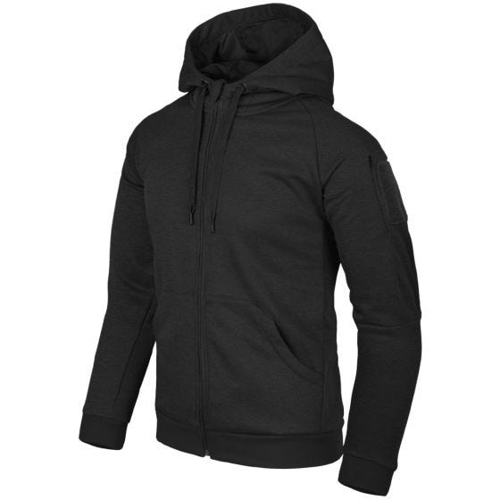 Helikon Sweatshirt à capuche Urban Tactical à fermeture Éclair noir