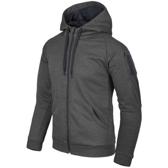 Helikon Sweatshirt à capuche Urban Tactical à fermeture Éclair noir-gris