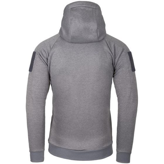 Helikon Sweatshirt à capuche Urban Tactical à fermeture Éclair chiné gris