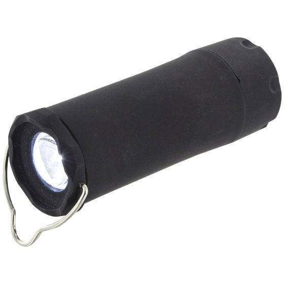 Highlander Lampe torche/lanterne extensible LED 1 W noire