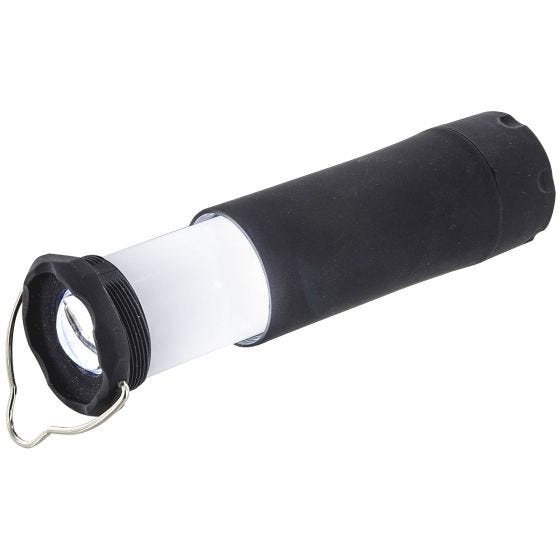 Highlander Lampe torche/lanterne extensible LED 1 W noire